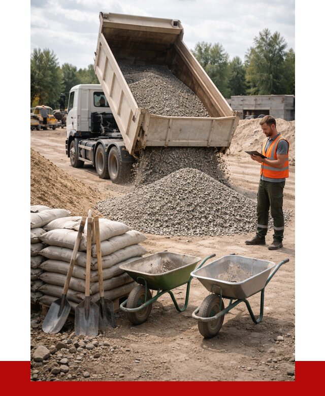 Доставка нерудных материалов в Губкине от 1219 руб. | ПРОНЕРУДГбк