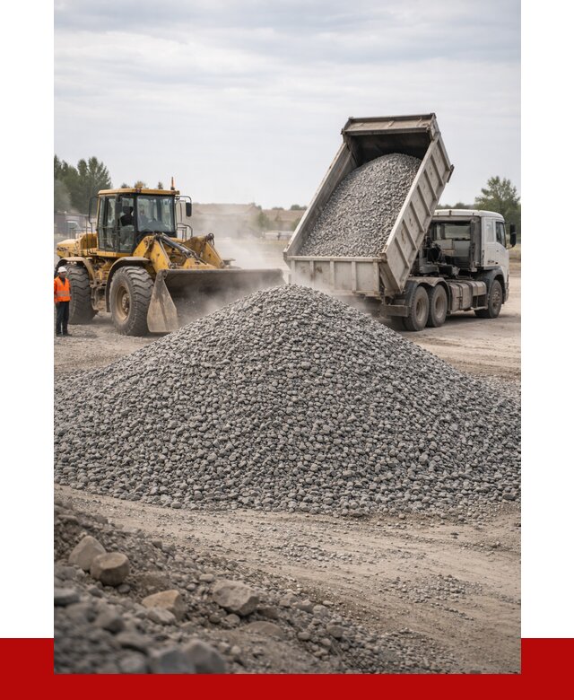 Купить щебень с доставкой в Губкине от 2540 руб. | ПРОНЕРУДГбк
