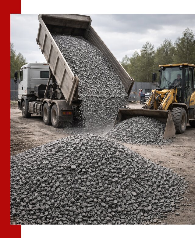 Доставка и продажа щебня гранитного в Губкине