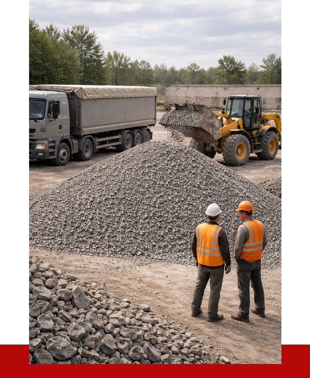 Гранитный щебень фракция 5-20 в Губкине от 4266 руб | ПРОНЕРУДГбк