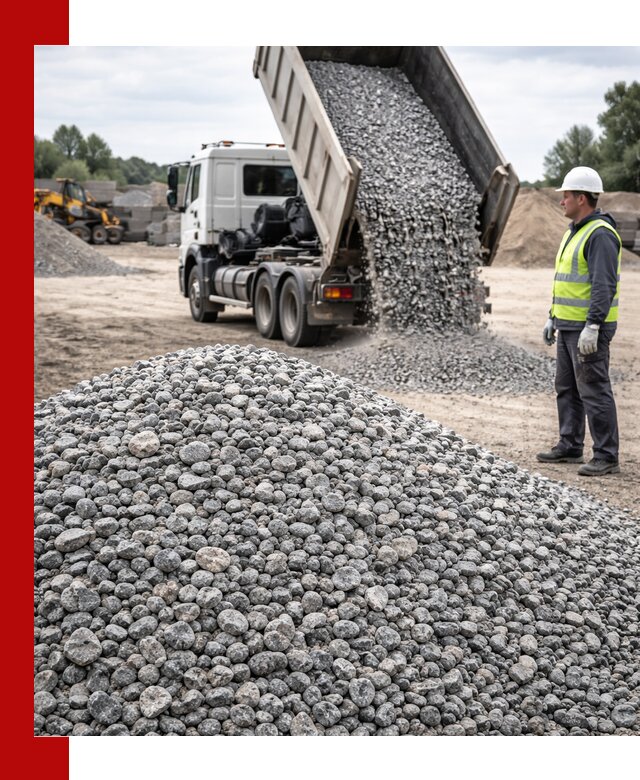 Доставка и продажа гранитного щебня фракции 5-20 в Губкине