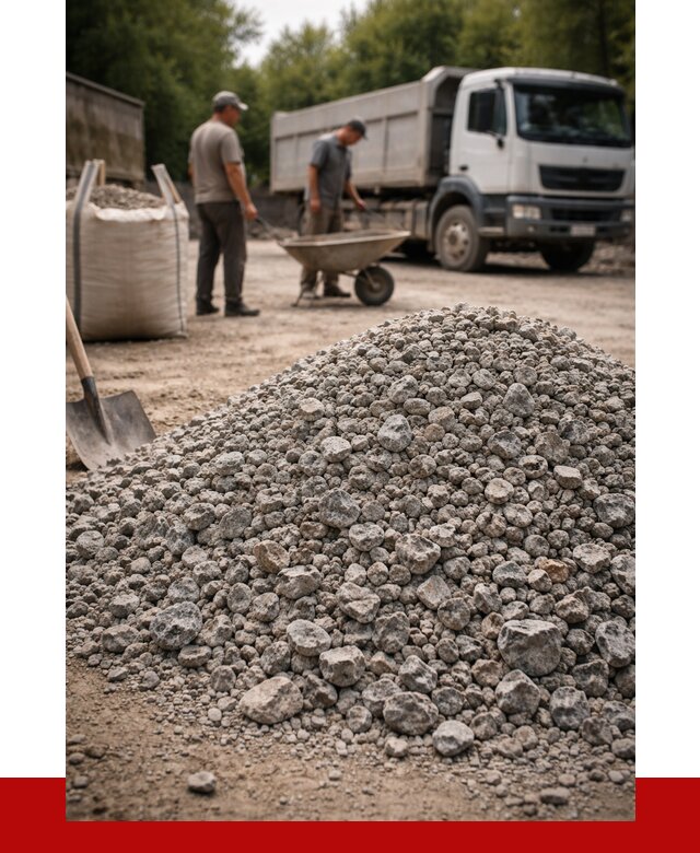 Гранитный щебень фракция 20-40 в Губкине от 3251 руб. ПРОНЕРУДГбк