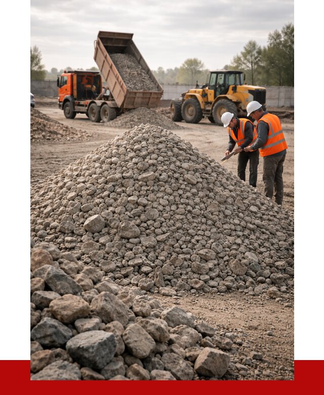 Гранитный щебень фракция 40-70 в Губкине от 2540 руб ПРОНЕРУДГбк