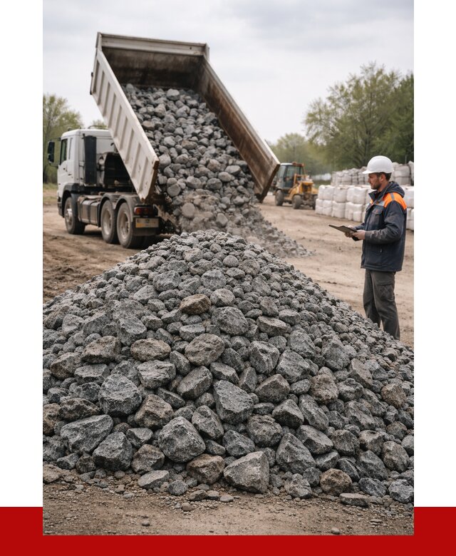 Гранитный щебень фракция 100-200 в Губкине от 4266 р. ПРОНЕРУДГбк