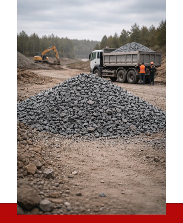 Щебень габбро диабаз фракция 40-70 в Губкине от 2235 р-ПРОНЕРУДГбк