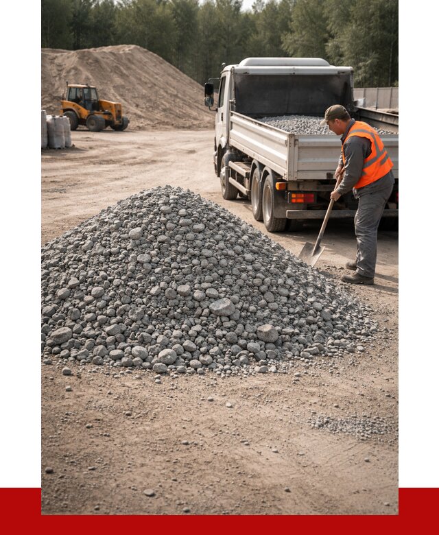 Гравийный щебень фракция 5-10 в Губкине от 2235 р. | ПРОНЕРУДГбк