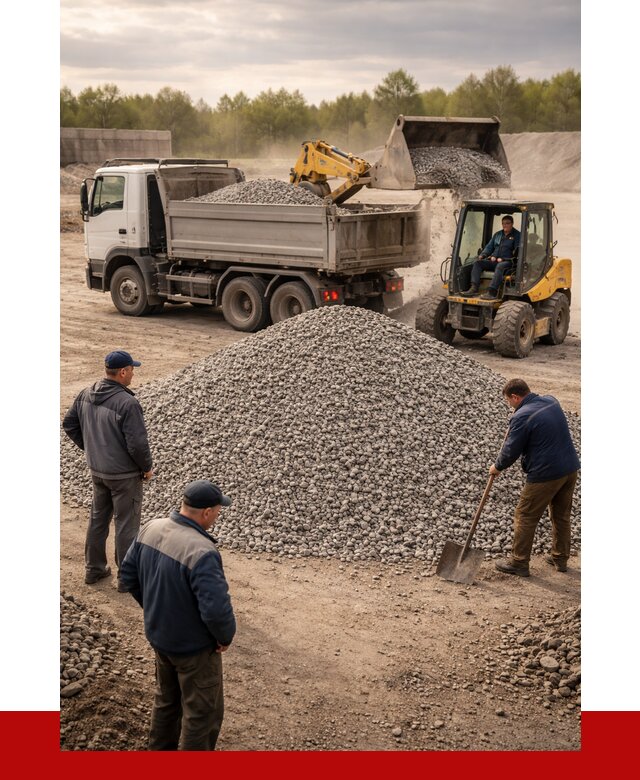 Гравийный щебень фракция 5-20 в Губкине от 2438 р. ПРОНЕРУДГбк