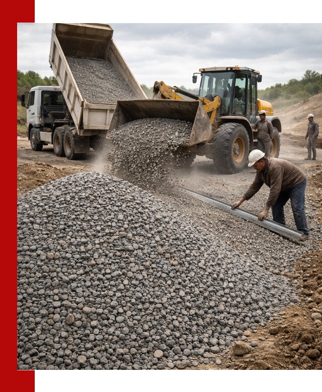 Гравийный щебень фракция 5-20 с доставкой в Губкине