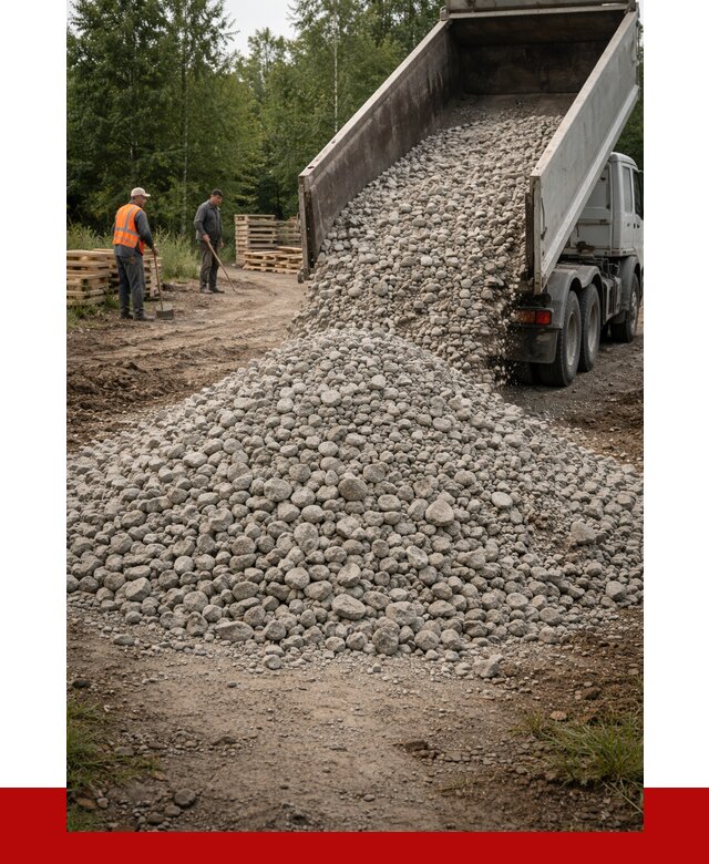 гравийный щебень фракция 70-120 в Губкине от 2489 р. ПРОНЕРУДГбк