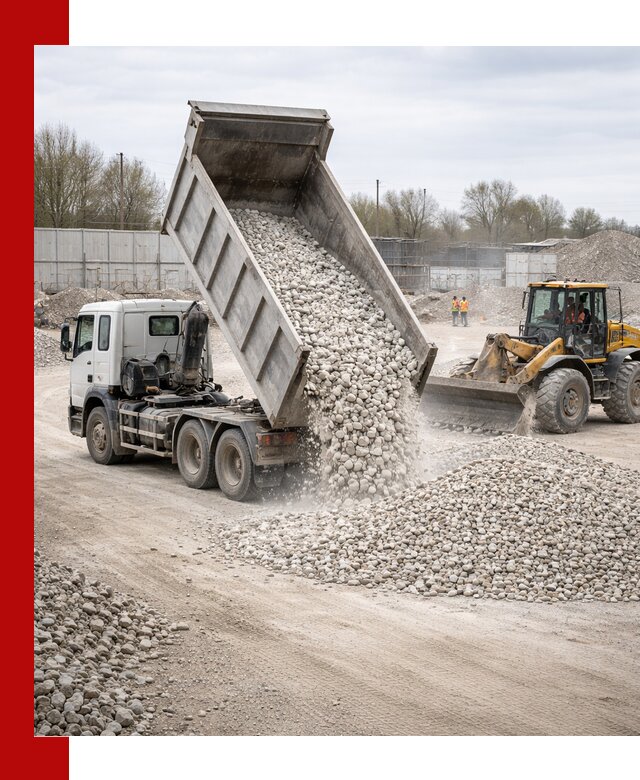 Доставка и продажа известнякового щебня в Губкине