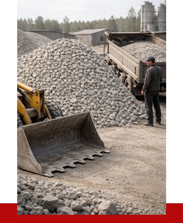 Известняковый щебень фракция 40-70 в Губкине от 4266 р. | ПРОНЕРУДГбк