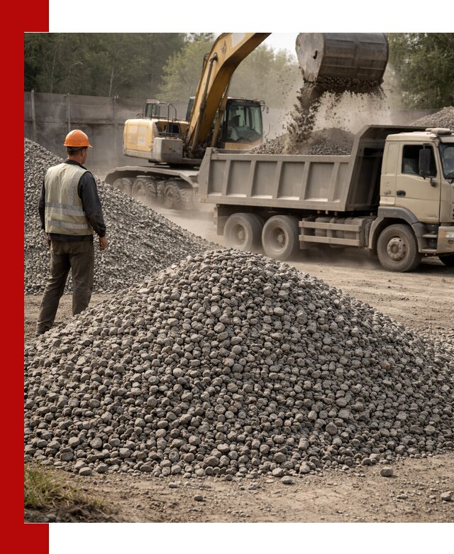Шлаковый щебень фракция 5-20 с доставкой в Губкине