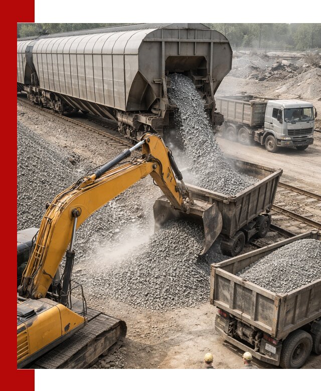 Доставка железнодорожного щебня в Губкине крупными партиями быстрого отгруза