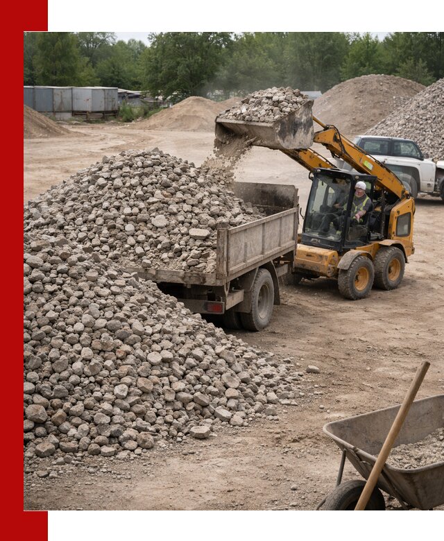 Доставка вторичного щебня в Губкине для строительных работ