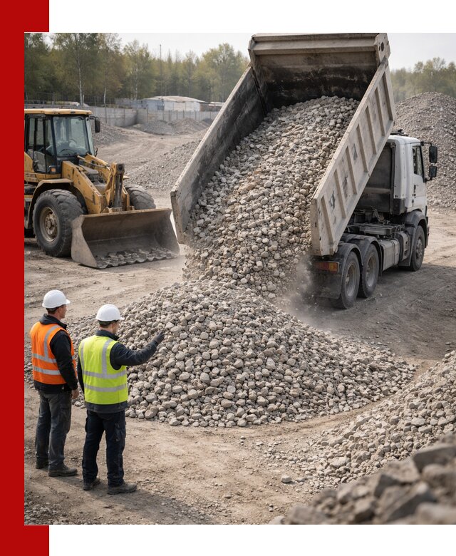 Вторичный щебень фракция 40–70 доставка в Губкине