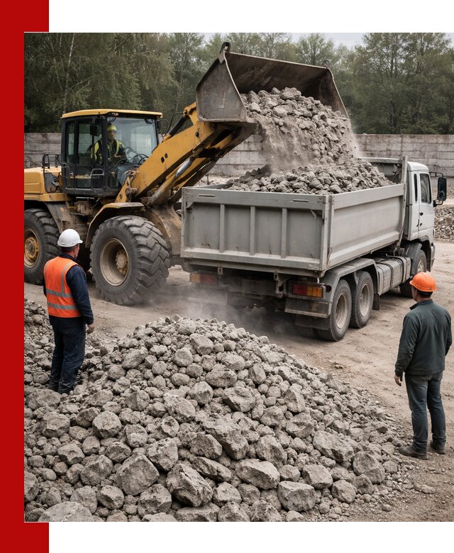 Вторичный щебень фракция 70–150 в Губкине с доставкой