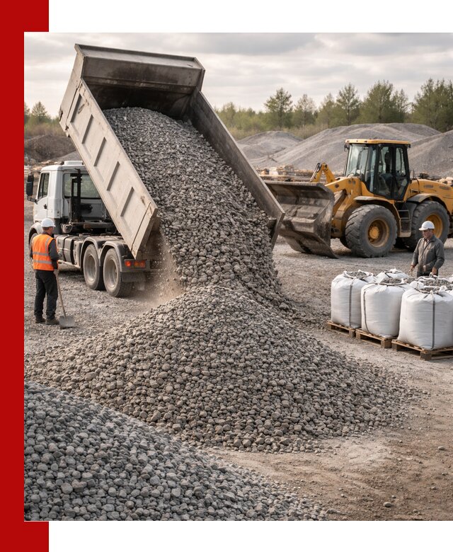 Бетонный щебень фракция 5–20 с доставкой в Губкине
