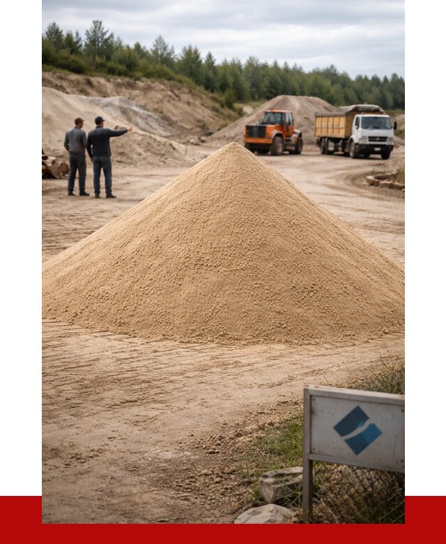 Карьерный песок навалом в Губкине от 1828 р. | ПРОНЕРУДГбк