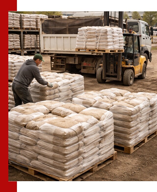 Карьерный песок в мешках с доставкой в Губкине