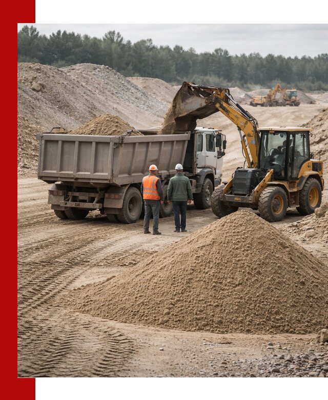 Карьерный среднезернистый песок с доставкой в Губкине