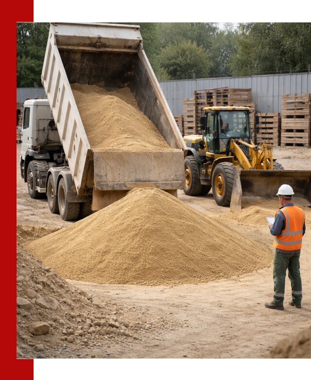 Доставка карьерного мелкозернистого песка в Губкине