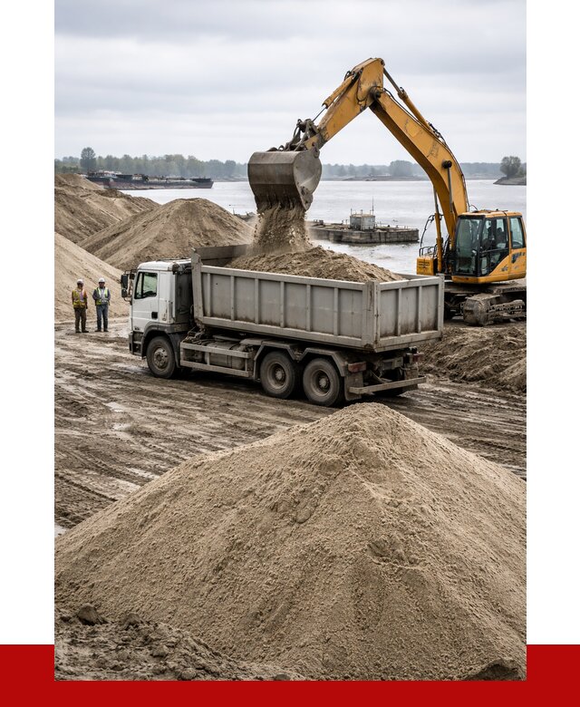 Купить речной песок навалом в Губкине от 1828 р., ПРОНЕРУДГбк
