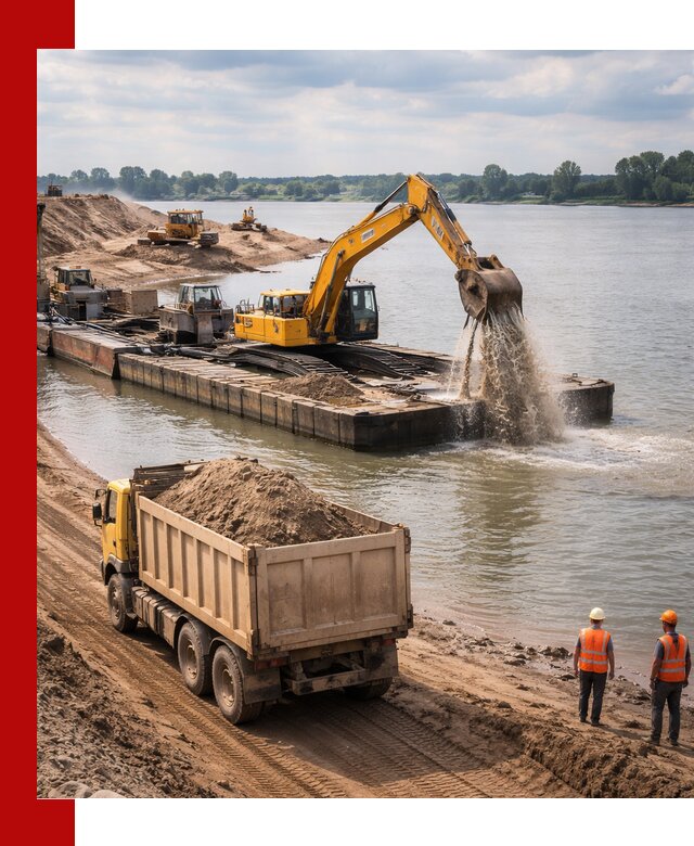 Намывной песок с доставкой в Губкине оптом и в розницу
