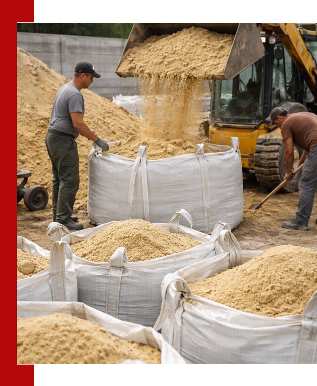 Поставка качественного песка для кладки в Губкине