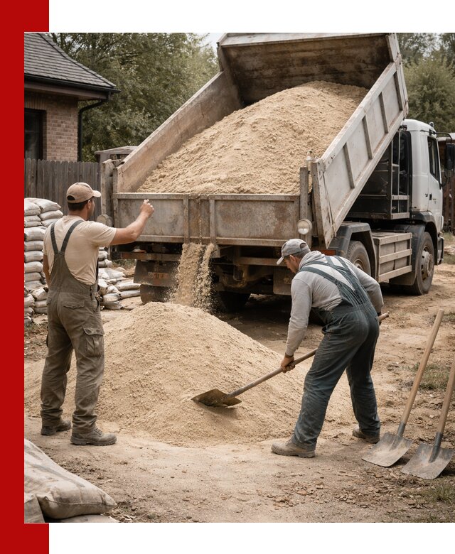 Песок для штукатурки с доставкой в Губкине качественный и чистый