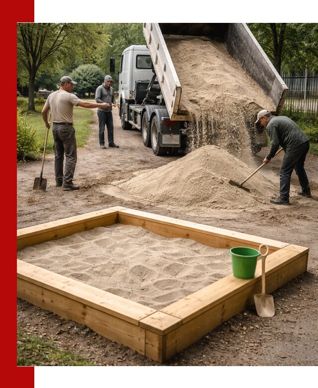 Песок для песочницы с доставкой в Губкине недорого и чистый