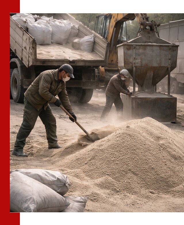 Кварцевый песок для пескоструя в Губкине — доставка и качество