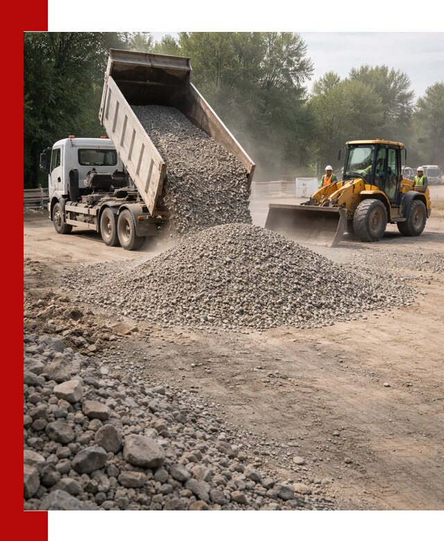 Гравий фракция 5–20 доставка в Губкине оптом и в розницу