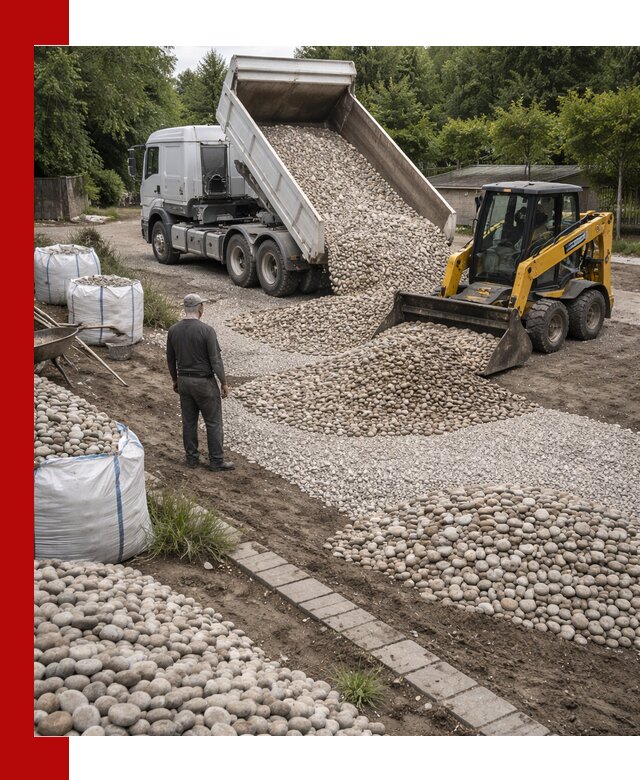 Доставка морской гальки оптом и в розницу в Губкине