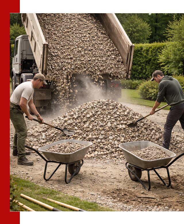 Доставка и продажа декоративной гальки в Губкине