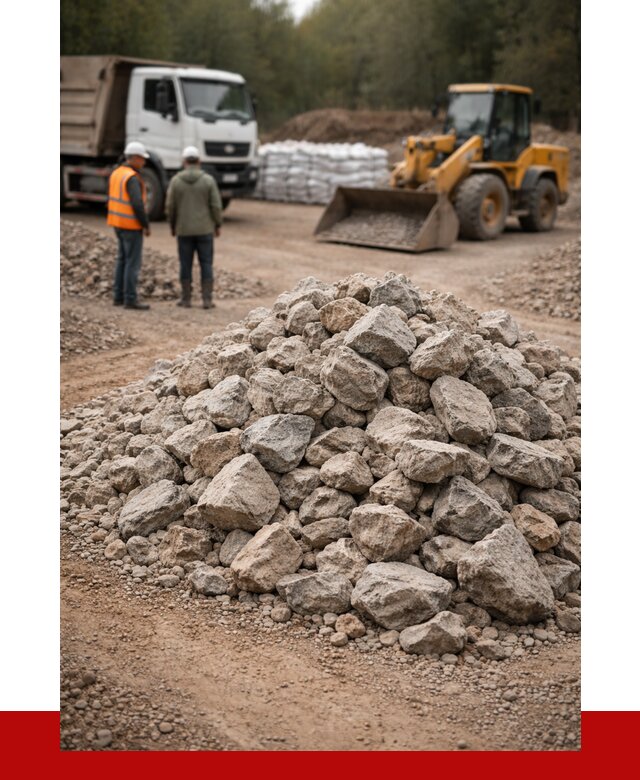 Купить бутовый камень с доставкой в Губкине от 2336 р. | ПРОНЕРУДГбк