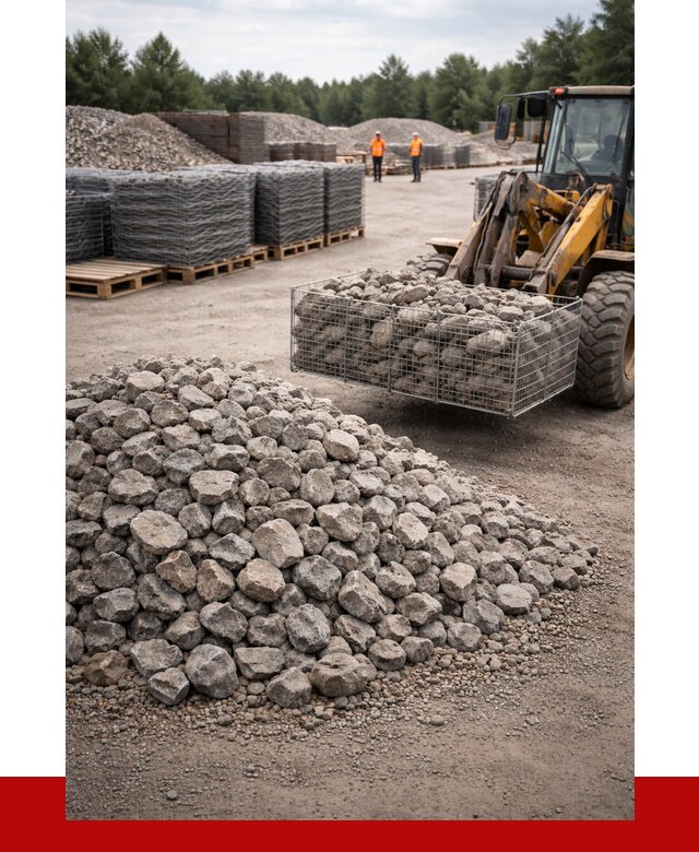 Камень для габионов фракция 70-150 в Губкине от 4266 р. | ПРОНЕРУДГбк