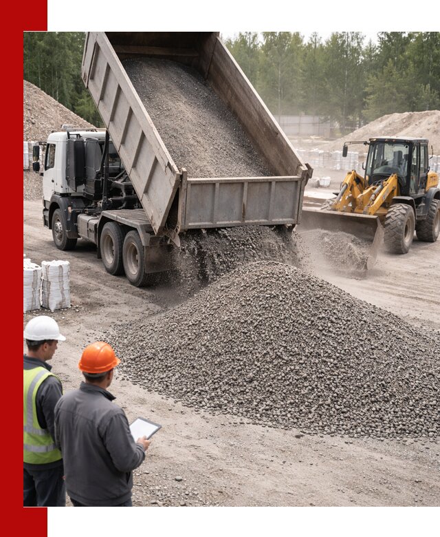 Доставка и продажа гранитного отсева 0-10 в Губкине