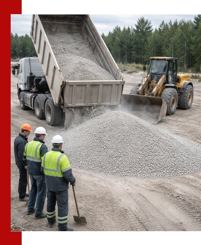 Известняковый отсев 0-5 доставка в Губкине быстро и выгодно