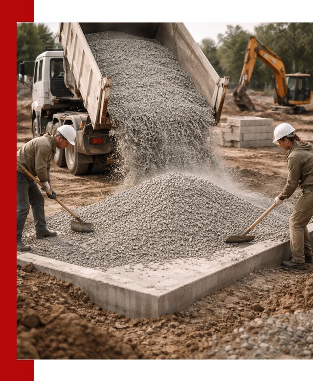 Доставка и продажа отсева для бетона в Губкине