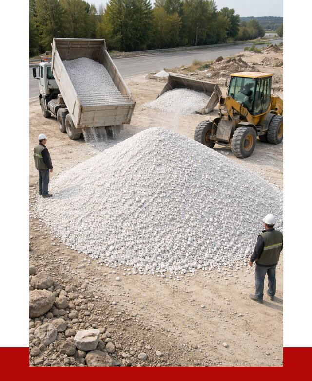 Белая мраморная крошка в Губкине от 4266 р. с доставкой | ПРОНЕРУДГбк