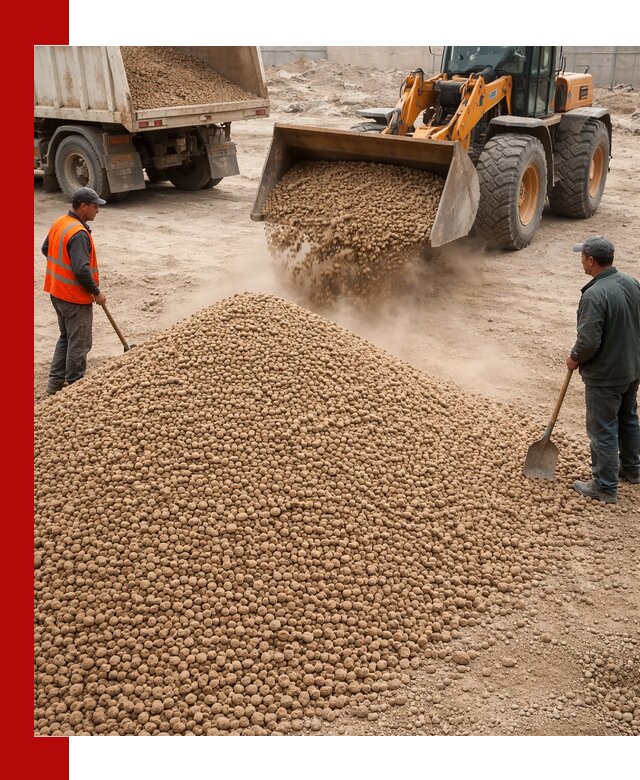 Керамзит фракция 10-20 с доставкой в Губкине