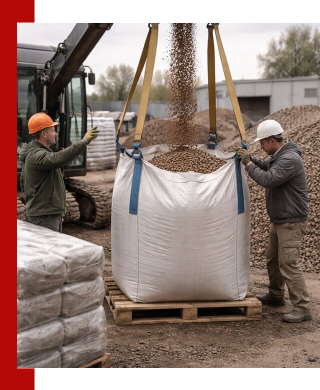 Керамзит в биг-бегах с доставкой в Губкине