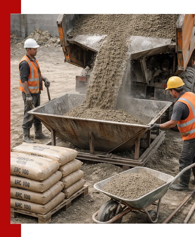 Доставка цементно-песчаной смеси М100 в Губкине