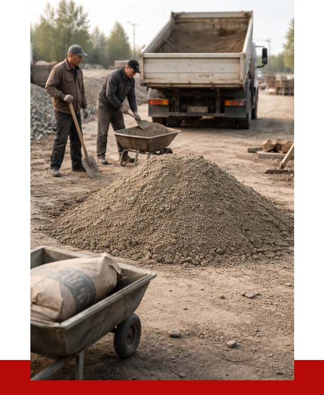 Цементно-песчаная смесь М150 в Губкине от 4774 р. | ПРОНЕРУДГбк