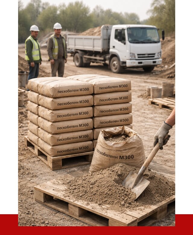 Пескобетон М300 в Губкине с доставкой от 4723 р. за куб | ПРОНЕРУДГбк
