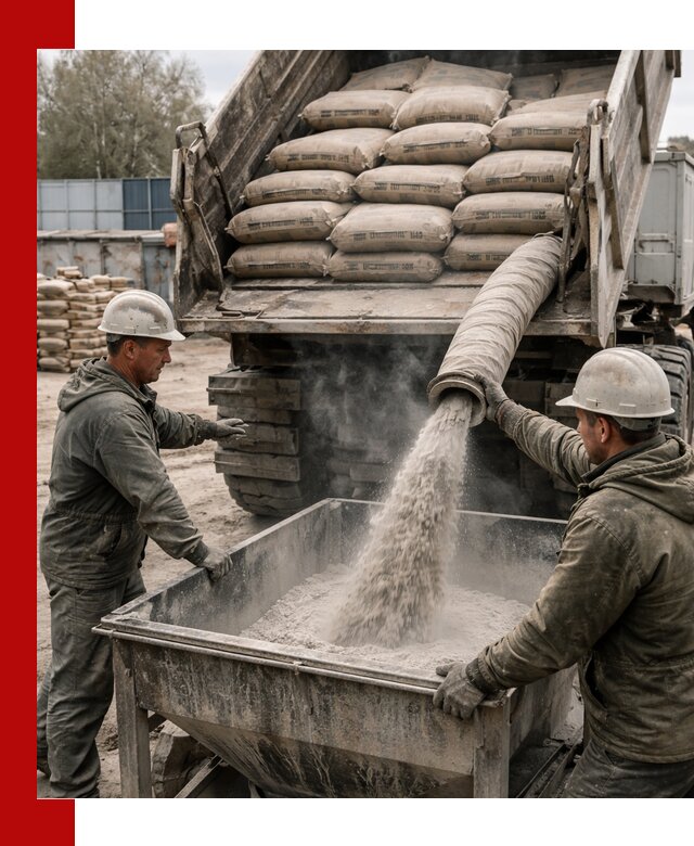 Доставка цемента М400 в Губкине оптом и в розницу