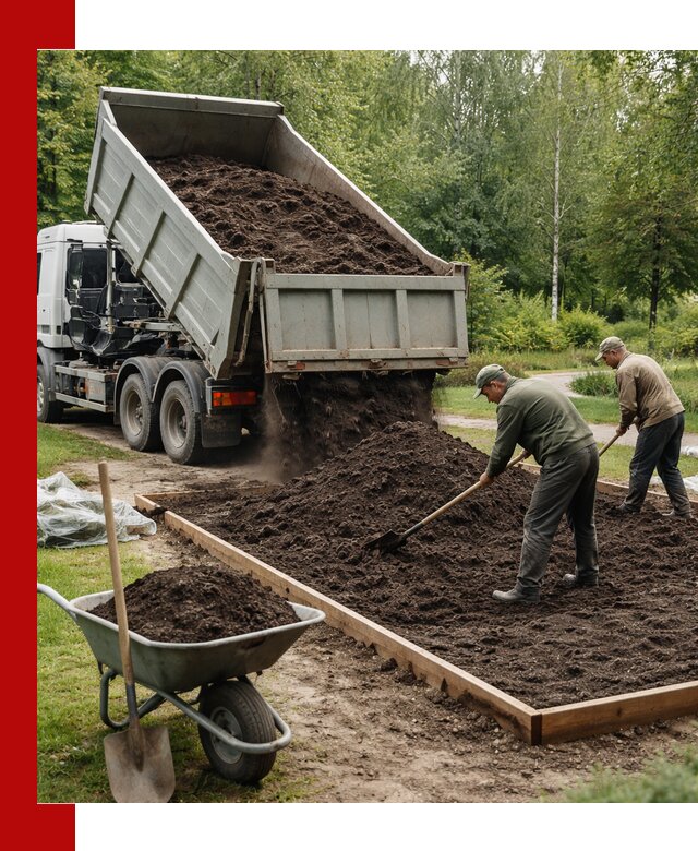 Доставка грунта для озеленения и благоустройства в Губкине