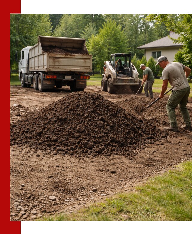 Доставка и укладка грунта для газона в Губкине