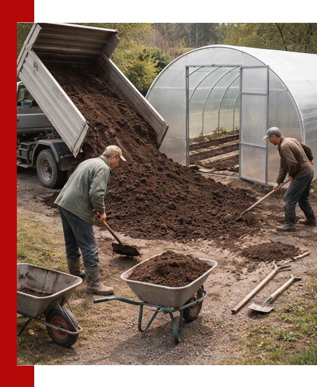 Грунт для теплицы с доставкой в Губкине — плодородный субстрат под растения