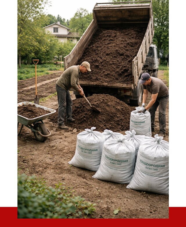 Плодородная смесь в Губкине от 4266 р./куб с доставкой | ПРОНЕРУДГбк